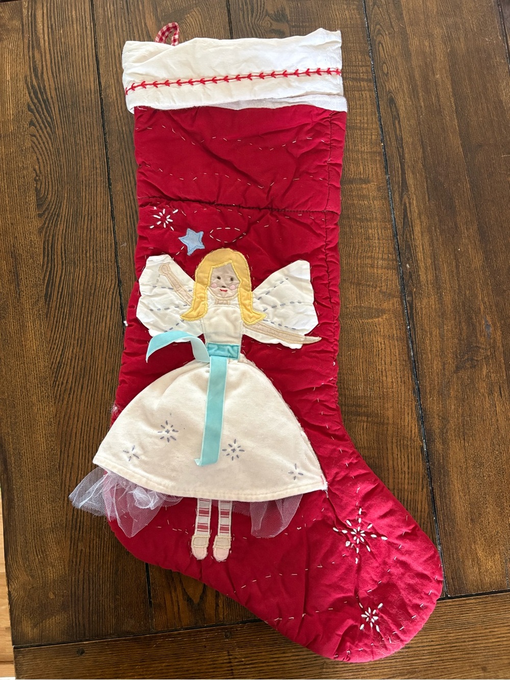 Pottery Barn Angel Christmas Stocking